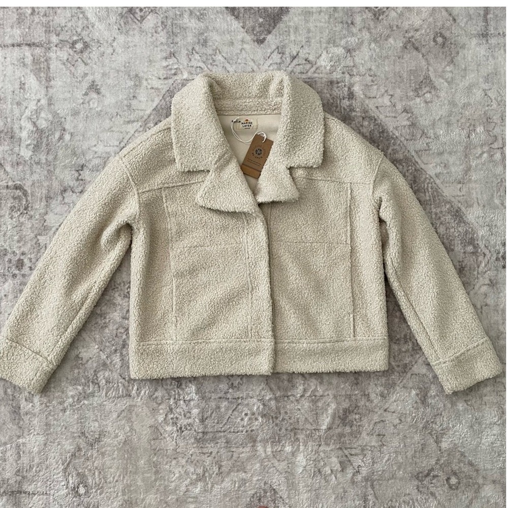 Marine Layer Quebec Sherpa Boxy Jacket Large New